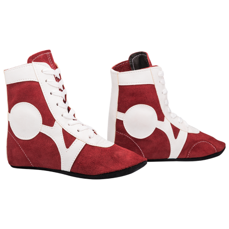 Купить Обувь для самбо RS001/2, замша, красный Rusco в Шиханах 